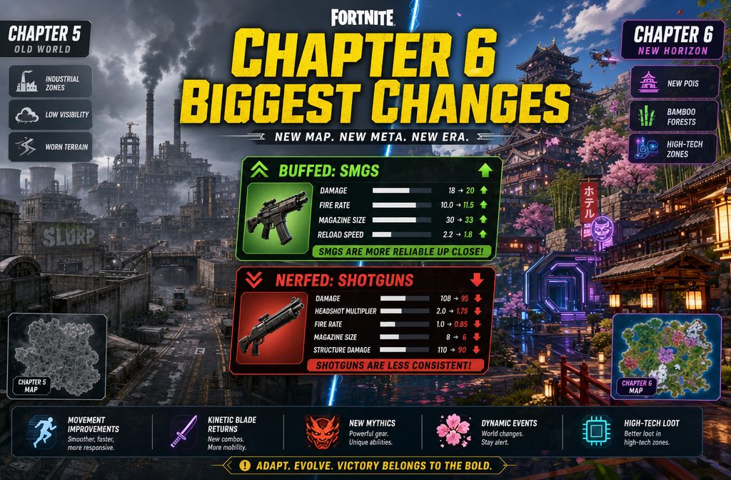 Biggest Changes in Fortnite Chapter 6