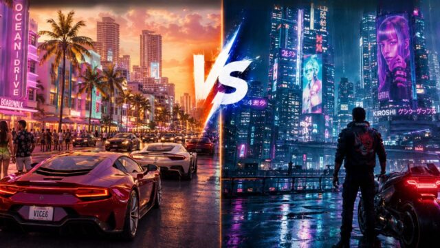 GTA 6 vs Cyberpunk 2077: Which Open World Game Looks Better in 2026? GTA 6 vs Cyberpunk 2077