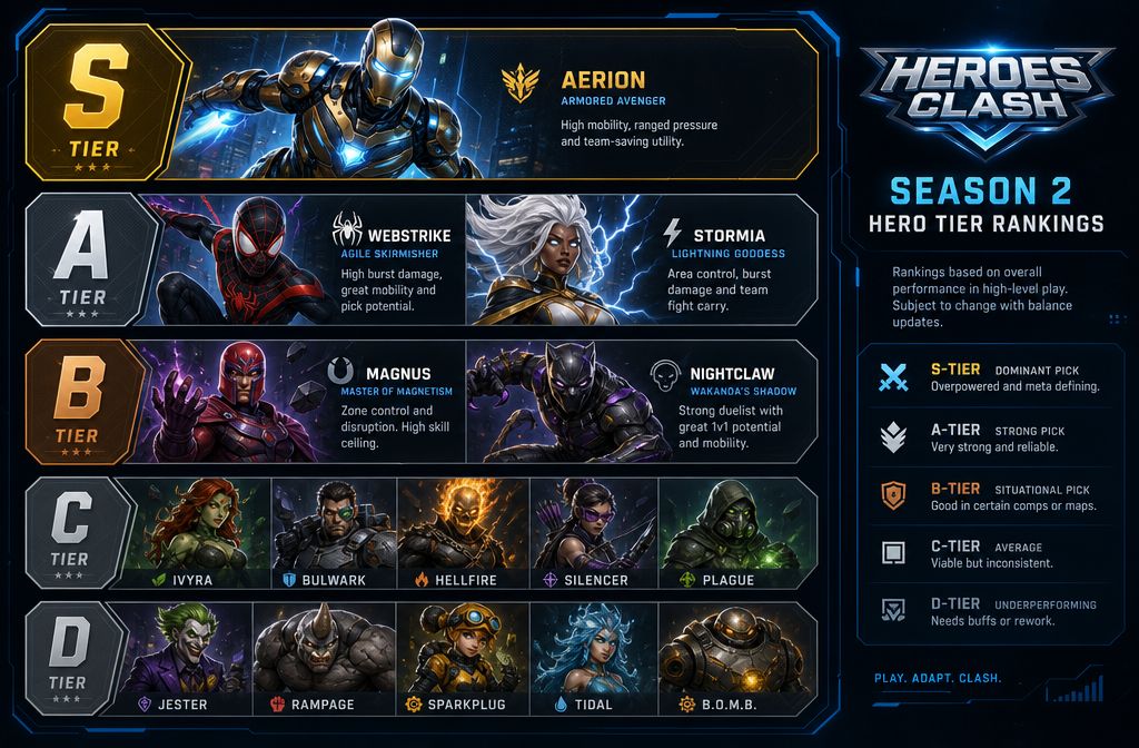 What Are the Top Heroes in the Marvel Rivals Season 2 Tier List